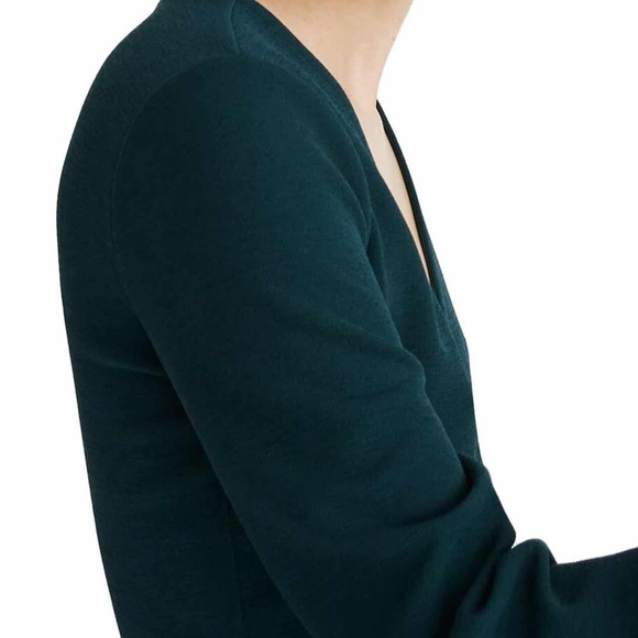 MADEWELL wrap dress long sleeve size S NWT - Picture 3 of 5